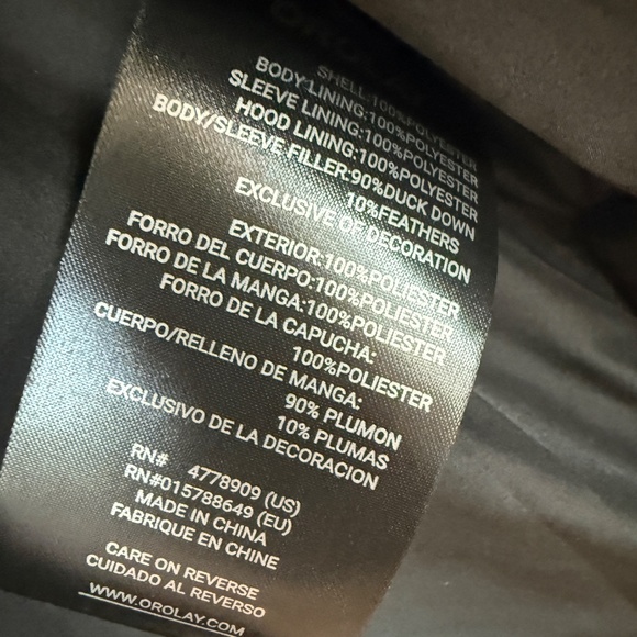 OROLAY BLACK PUFFER COAT, BLACK, MEDIUM - Picture 5 of 7